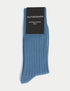 Marks & Spencer "1pk Egyptian Cotton Rich Ribbed Socks"